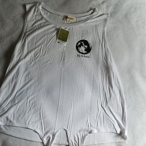 Sleeveless white shirt NWT